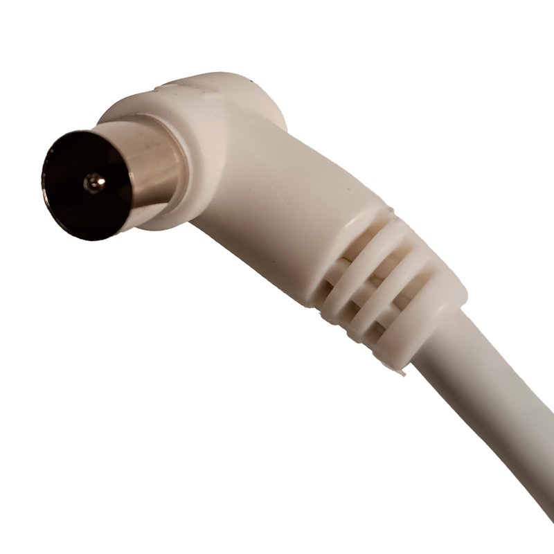 Cavo Antenna TV Coassiale Maschio Femmina 25 metri Angolo Retto - immagine 2