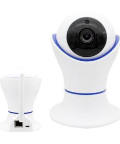 Telecamera Wi-Fi Interno 2MP Full HD 355 gradi con Zoom Ottico Videocamera Sorveglianza con Sensore di Movimento Audio Bidirezionale