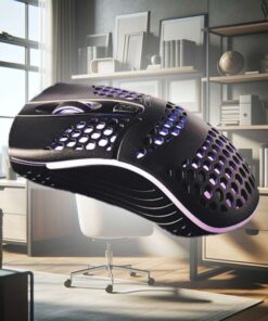 Mouse Ottico Ergonomico USB 2.0 Anti Sudore Retro Illuminato Colori RGB Casuale Tasto DPI Max 12K Filo 1,25 Metri Colore Venduto Casualmente Bianco Celeste Nero - immagine 3
