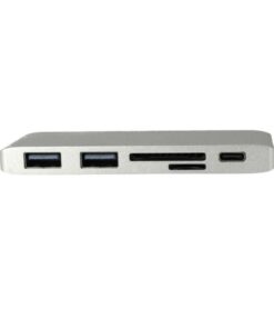 Hub USB C Con Lettore di Schede SD Micro SD + 2 Porte USB 3.0 + 1 Porta USB Type C - immagine 5