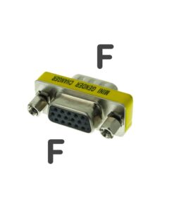 Convertitore Adattatore Video VGA 15P Da Femmina a Femmina