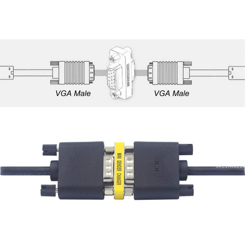 Convertitore Adattatore Video VGA 15P Da Femmina a Femmina - immagine 3