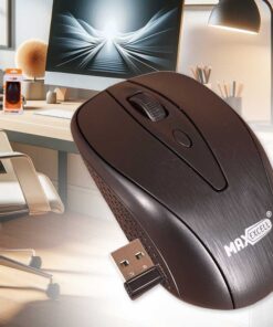 Mouse Wireless da Ufficio Lavoro Navigare Mouse Senza Filo con Design Leggera e Compatto Perfetto per Viaggio Modello Classico C
