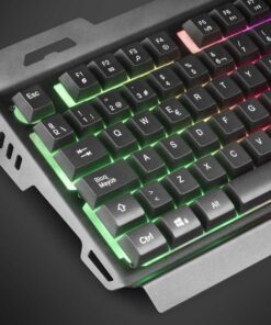 Tastiera da Gaming Meccanica Cavo USB Retroilluminazione Tricolori Tastiera Italiana - immagine 4
