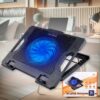 Supporto Regolabile con Ventola per Laptop PC Modello con Ventola Singola da 14cm Dimensione Supporto L37cm x W27cm x H3cm - ASDSHOP