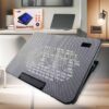 Supporto Regolabile con Ventola per Laptop PC Modello Doppio Ventole da 14cm Dimensione Supporto L35.8cm x W25.9cm x H3cm - ASDSHOP