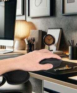 Poggiapolso per Mouse Colore Nero 14.1 x 8 centimetri