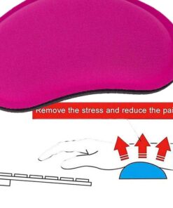 Alternative view of Poggiapolso per Mouse Colore Rosa 14.1 x 8 centimetri