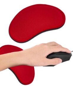 Poggiapolso per Mouse Rosso 14.1 x 8 centimetri