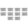 10 Morsetti a Molla Rapidi 4P Doppio Click Bianco per Cavi e Morsettiera a Vite - ASDSHOP