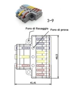 10 Sdoppiatore Elettrico Compatto Connettore Morsetto Elettrico Cavo Connettore 3P-9P - immagine 5