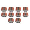 10 Morsetti Con Base Fissaggio Morsettiera Elettrica Connettore Bilaterale 5P - ASDSHOP