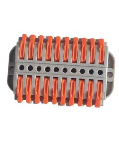 10 Morsetti con Base Fissaggio Morsettiera Elettrica Connessione 10P - immagine 3