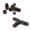 2 Connettori Veloce IP68 Forma T 3 Posti per Cavo Elettrico 6 12mm 125x80x30mm - ASDSHOP