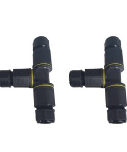 Alternative view of 2 Connettori Veloce IP68 Forma T 3 Posti per Cavo Elettrico 6 12mm 125x80x30mm