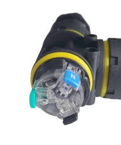 2 Connettori Veloce IP68 Forma T 3 Posti per Cavo Elettrico 6 12mm 122x80x30mm - immagine 6