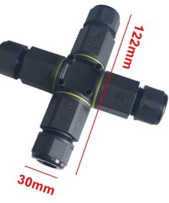 2 Connettori Giunta X IP68 Senza Viti 3 Posti per Cavo Elettrico 6 12mm 122x30mm - immagine 3
