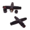 2 Connettori Giunta X IP68 Senza Viti 3 Posti per Cavo Elettrico 6 12mm 150x30mm - ASDSHOP