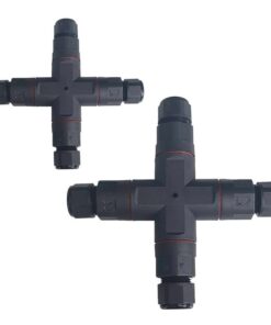 Alternative view of 2 Connettori Giunta X IP68 Senza Viti 3 Posti per Cavo Elettrico 6 12mm 150x30mm