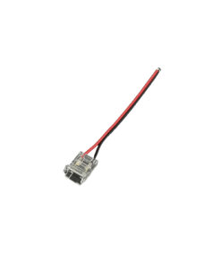 10 Pezzi Connettore Trasparente Invisibile 10mm 2 PIN Per Chiudere 2 Striscie Led Smd COB con Passo da 10mm Senza Saldare