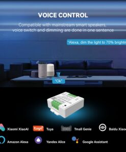 Led Dimmer Push WIFI RF 2.4G Pulsante, Master Slave, Memoria, APP TUYA, 5V 12V 24V 10A, Compatibile Con CLC101R, Sostituzione CL9111 CL9115 SH9111 MMC1418, 45X45X15mm - immagine 8