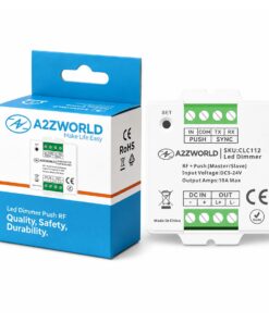 Led Dimmer Push Pulsante+RF, Master Slave, Memoria e Sincronizzabile, 5V 12V 24V 10A, Sostituzione CL9111 CL9115, Compatibile Con CLC101R