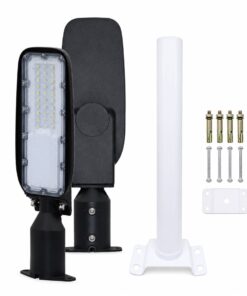 Lampione Stradale Led 100W 10000LM 6500K Street Lamp Per Strada Giardino Villa IP65
