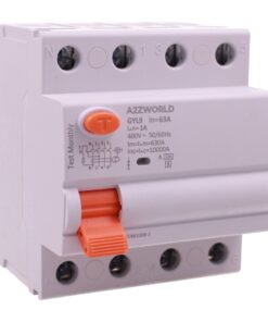 RCCB Interruttore Differenziale Selettivo Tipo S Classe A 1000mA/1A 3P+N 4M 10kA AC 380V IP20 Elettromeccanico IEC61008-1 GYL9, Corrente Disponibili 63A 100A (63A)