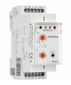 Relè Differenziale Con Toroide Separato, Tipo A Dispersione Regolabile 30mA-30A 220V, Ritardo Regolabile 0-9S, 2 Moduli DIN, Vero RMS