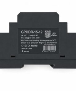 Alimentatore Trasformatore Da Guida Barra DIN 15W, 1 Modulo, Serie HDR-15, Disponibili DC 12V 24V (DC 12V) - immagine 3