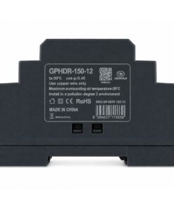 Alimentatore Trasformatore Da Guida Barra DIN 150W, 6 Moduli, Serie HDR-150, Disponibili DC 12V 24V (DC 12V) - immagine 3