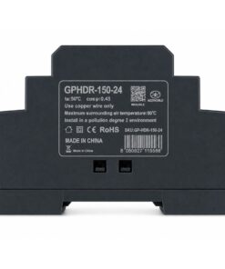 Alimentatore Trasformatore Da Guida Barra DIN 150W, 6 Moduli, Serie HDR-150, Disponibili DC 12V 24V (DC 24V) - immagine 3