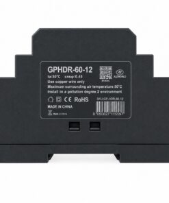 Alimentatore Trasformatore Da Guida Barra DIN 60W, 3 Moduli, Serie HDR-60, Disponibili DC 12V 24V (DC 12V) - immagine 3