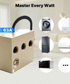 Misuratore Energia WiFi Trifase 63A, Modulo Monitoraggio Consumi Bidirezionale, CT Power Metering Integrato, App Tuya Smart Life - immagine 4