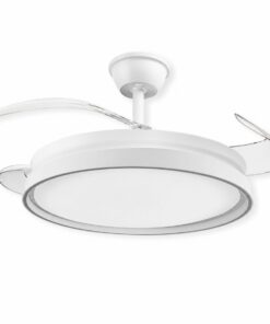 Plafoniera LED con Ventilatore Integrato, 70W 6600lm CCT, Pale Pieghevoli, Motore DC 30W, Telecomando e App Bluetooth 2.4G, 6 Velocità, 3 Colori Luce - immagine 3