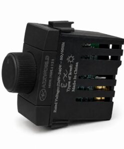 Serie Civile A2ZWORLD MBL Nero Compatibile Con Bticino Living International (Regolatore Dimmer A Manopola) - immagine 3