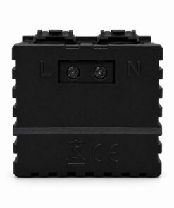Serie Civile A2ZWORLD MBL Nero Compatibile Con Bticino Living International (Presa USB C PD + USB A QC 2 Moduli) - immagine 4