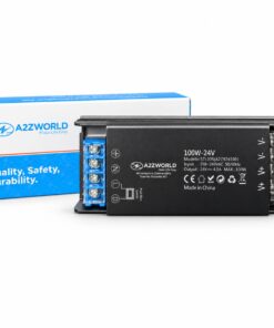 Alimentatore 24V Push Dimmer Integrato, Dimmerabile con Pulsante NO (10-100%), Memoria dopo Blackout, Sincronizzabile, Accensione Soft, 2 Uscite, IP20, Disponibili 100W 200W 300W (100W)