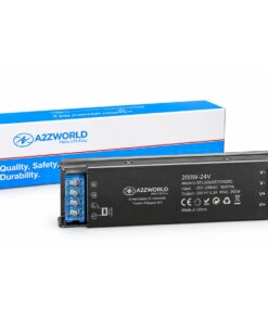 Alimentatore 24V Push Dimmer Integrato, Dimmerabile con Pulsante NO (10-100%), Memoria dopo Blackout, Sincronizzabile, Accensione Soft, 2 Uscite, IP20, Disponibili 100W 200W 300W (200W)
