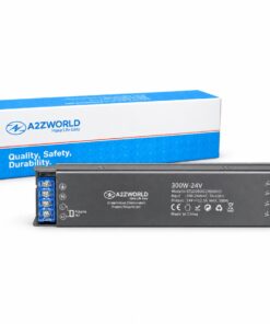 Alimentatore 24V Push Dimmer Integrato, Dimmerabile con Pulsante NO (10-100%), Memoria dopo Blackout, Sincronizzabile, Accensione Soft, 2 Uscite, IP20, Disponibili 100W 200W 300W (300W)