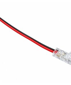 10 Pezzi Connettore Trasparente 5mm 2 PIN con Cavo per Strisce LED SMD COB, Collegamento Senza Saldatura - immagine 3
