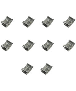 10 Pezzi Connettore Trasparente Invisibile 10mm 2 PIN Per Unire In Linea 2 Striscie Led Smd COB con Passo da 10mm Senza Saldare - immagine 3