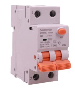 RCBO Interruttore Magnetotermico Differenziale Tipo F, Curva C 1P+N 2M 6000A 300mA/0.3A, AC 230V IP20 Corrente Disponibili 16A 20A 25A 32A (C20A)