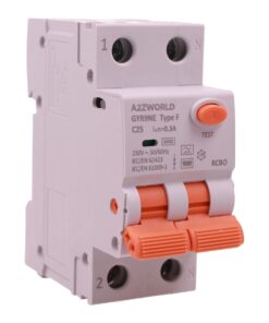 RCBO Interruttore Magnetotermico Differenziale Tipo F, Curva C 1P+N 2M 6000A 300mA/0.3A, AC 230V IP20 Corrente Disponibili 16A 20A 25A 32A (C25A)