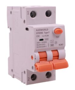 RCBO Interruttore Magnetotermico Differenziale Tipo F, Curva C 1P+N 2M 6000A 300mA/0.3A, AC 230V IP20 Corrente Disponibili 16A 20A 25A 32A (C32A)