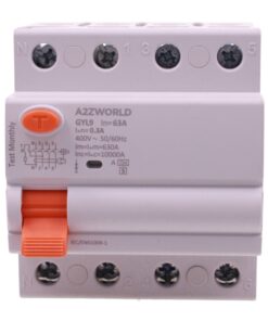 RCCB Interruttore Differenziale Selettivo Tipo A S 300mA/0.3A 3P+N 4M 10kA AC 400V IP20 Elettromeccanico IEC61008-1 GYL9, Corrente Disponibili 40A 63A 100A (63A) - immagine 3