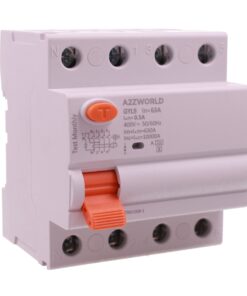 RCCB Interruttore Differenziale Selettivo Tipo A S 500mA/0.5A 3P+N 4M 10kA AC 400V IP20 Elettromeccanico IEC61008-1 GYL9, Corrente Disponibili 63A 100A (63A)