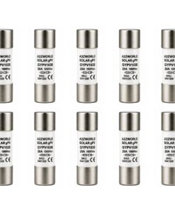 10 Pezzi Fusibili DC 1000V D10X38mm Per Fotovoltaico IP20 IEC60269, Disponibili 15A 20A 25A 30A (20A)