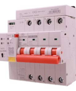 Interruttore Differenziale Magnetotermico Connesso, RCBO WiFi 3P+N con Riarmo Automatico e Display, Tipo A Curva C 30-500mA Regolabile Icu 10kA, 380V 6M, App Tuya con Misure: Corrente Residua, Intensità, Potenza, Tensione, Temperatura, Consumo GYRC-ZN02L (63A) - immagine 4