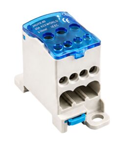 Ripartitore di Potenza Unipolare, Morsettiere Di Distribuzione Da Guida DIN Per Quadro Elettrico, Corrente Disponibili 80A 125A 160A 250A 400A 500A (80A)